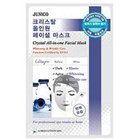 Mijin Cosmetics Junico Crystal All-in-one Facial Mask Collagen - Маска тканевая c коллагеном 25 г