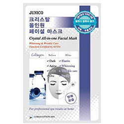 Mijin Cosmetics Junico Crystal All-in-one Facial Mask Collagen - Маска тканевая c коллагеном 25 г