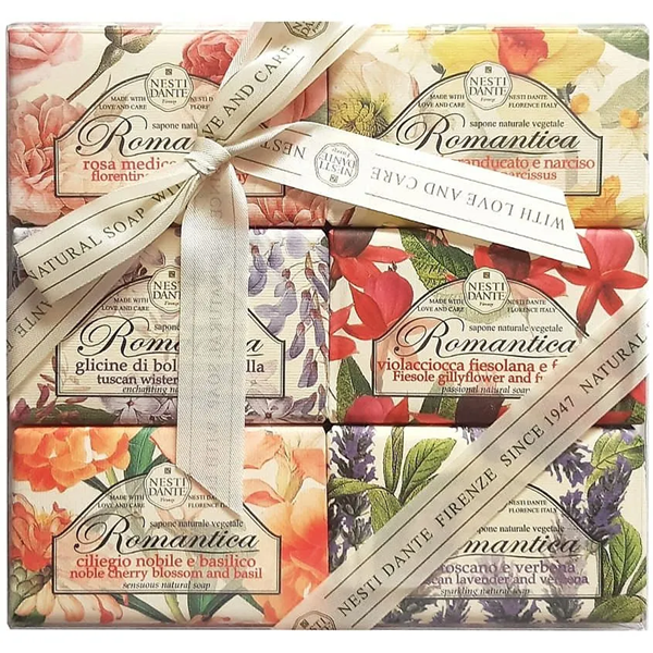Nesti Dante Romantica - Набор мыла «романтика» 6 шт х 150 гр