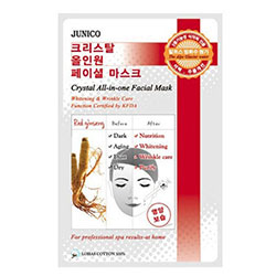 Mijin Cosmetics Junico Crystal All-in-one Facial Mask Red Ginseng - Маска тканевая c красным женьшенем 25 г