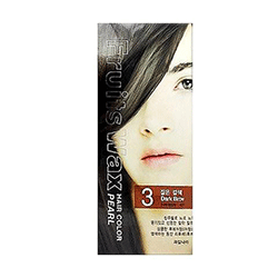 The Welcos Fruits Wax Pearl Hair Color - Краска для волос на фруктовой основе тон 03 (темно-коричневый) 60 мл*60 г