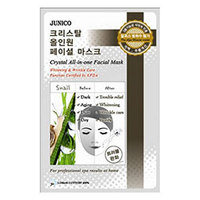 Mijin Cosmetics Junico Crystal All-in-one Facial Mask Snail - Маска тканевая с улиточным муцином 25 г