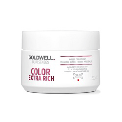Goldwell Dualsenses Color Extra Rich 60SEC Treatment - Уход за 60 секунд для блеска окрашенных волос 200 мл