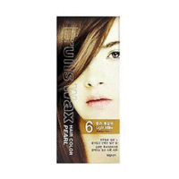 The Welcos Fruits Wax Pearl Hair Color - Краска для волос на фруктовой основе тон 06 (светло-коричневый) 60 мл*60 г