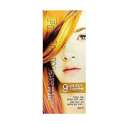 The Welcos Fruits Wax Pearl Hair Color - Краска для волос на фруктовой основе тон 09 (золотисто-коричневый) 60 мл*60 г