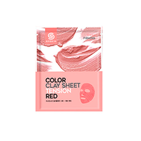 Berrisom G9 Skin Color Clay Sheet - Tension Red - Маска для лица глиняная листовая 20 г