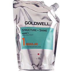 Goldwell Straight And Shine Agent 1 Regular - Смягчающий крем для выпрямления натуральных, нормальных и тонких волос 400 мл