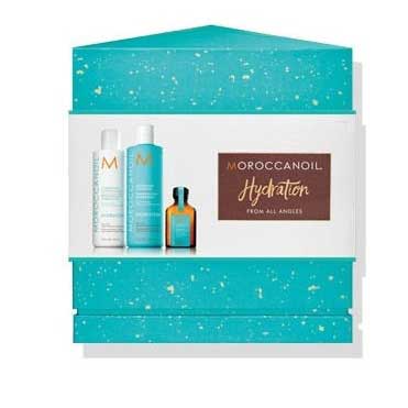Moroccanoil Hydrating Option - Праздничный набор 2019 "увлажнение" (шампунь 250 мл, кондиционер 250 мл, восстанавливающее средство 25 мл)