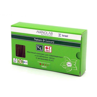 Nature and Luxury Med Complex - Масляный комплекс для поврежденных и ослабленных волос с витаминами а и е 8*5 мл