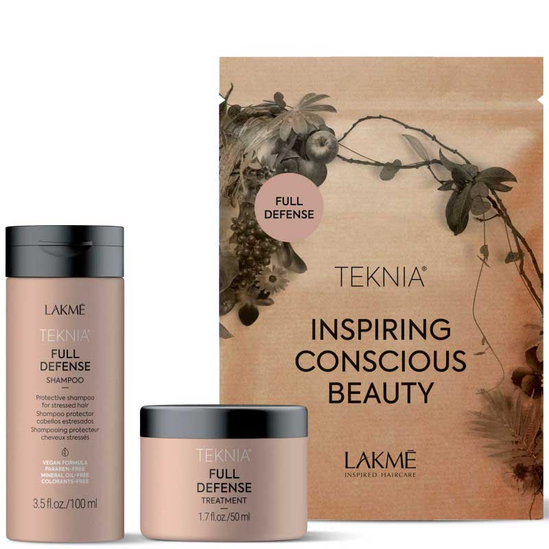 Lakme Teknia Full Defense Travel Pack - Дорожный набор для комплексной защиты волос (шампунь 100мл, маска 50мл