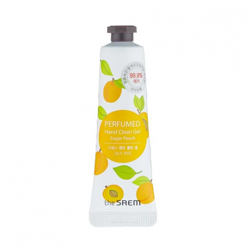 The Saem Perfumed Hand Clean Gel Pure Sugar Peach - Гель для рук с антибактерильным эффектом (сладкий персик) 30 мл