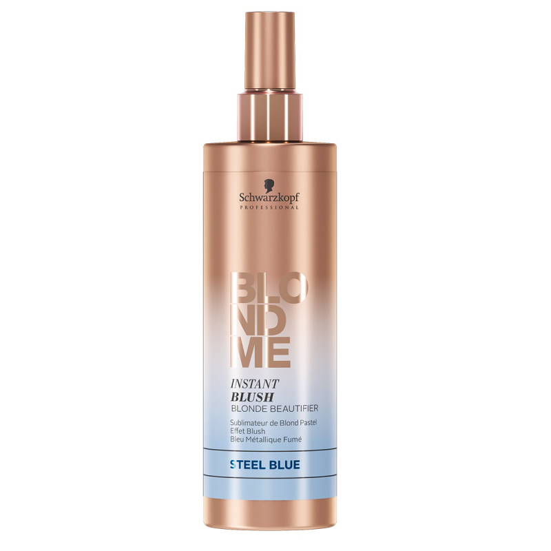 Schwarzkopf BlondMe Instant Blush Steel Blue - Оттеночный спрей для волос сталь 250 мл