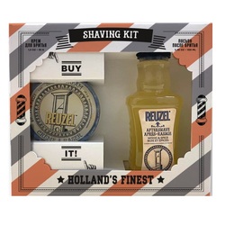 Reuzel "Shaving Kit" - Подарочный набор для бритья (крем для бритья 28,5 г, лосьон после бритья 100 мл)