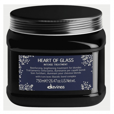 Davines Heart Of Glass Intense Treatment - Интенсивный уход для защиты и сияния блонд 750 мл