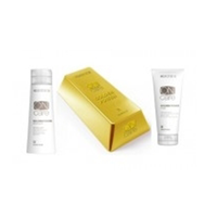 Selective On Care Tech Golden Power Shampoo, Golden Power Mask - Золотистый шампунь и маска для натуральных или окрашенных волос теплых светлых тонов 250 мл+ 200 мл