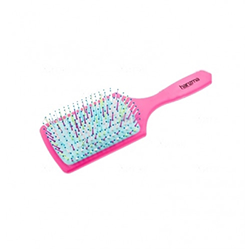 Harizma Professional h10641-1616 Rainbow - Щетка массажная широкая (зеленая)