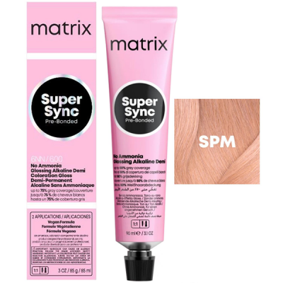 Matrix Super Sync Pre-Bonded SPM - Краситель для волос безаммиачный пастельный мокка 90 мл