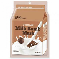 Berrisom G9 Skin Milk Bomb Mask Chocolate - Маска для лица тканевая 21 мл