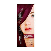 The Welcos Fruits Wax Pearl Hair Color - Краска для волос на фруктовой основе тон 55 (фиолетовое вино) 60 мл*60 г