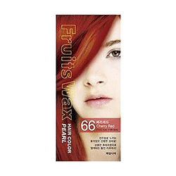 The Welcos Fruits Wax Pearl Hair Color - Краска для волос на фруктовой основе тон 66 (красная вишня) 60 мл*60 г