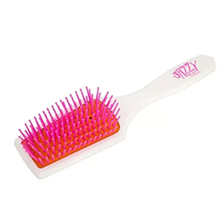 Harizma Professional h10625-0105 - Щётка массажная средняя трапеция (белая-оранжевая)						