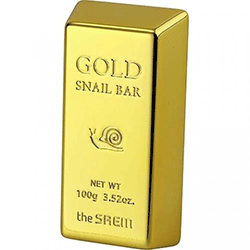 The Saem Gold Snail Bar - Мыло для умывания с экстрактом золота, муцина улитки, оливы 100 г