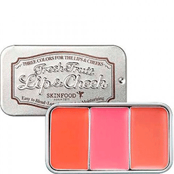 Skinfood Fresh Fruit Lip and Cheek Trio - Набор (румяна, блеск для губ тон 05)