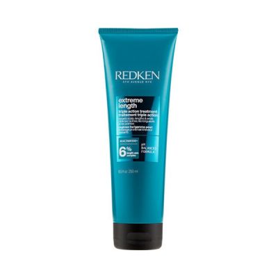 Redken Extreme Length Triple Action Hair Treatment - Восстанавливающая маска для ухода за волосами тройного действия 250 мл
