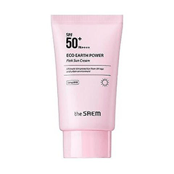 The Saem Eco Earth Power Pink Sun Cream - Крем солнцезащитный 50 г