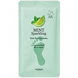 Skinfood Mint Sparkling Foot Peeling Socks - Носочки-пилинг с экстрактом мяты 40 г