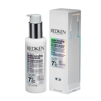 Redken Acidic Bonding Concentrate 24/7 Night & Day Serum - Кислотная укрепляющая сыворотка для дневного и ночного ухода за волосами 100 мл