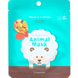 Berrisom Animal Mask Sheep Blackberry - Маска для лица "овечка" 28 мл