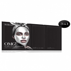 Double Dare OMG  Platinum Silver Facial Mask Kit - Маска трехкомпонентная для ухода за кожей лица (серебряная)