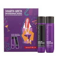 Matrix Total Results Color Obsessed - Новогодний набор для сохранения цвета окрашенных волос (шампунь 300 мл + кондиционер 300 мл)