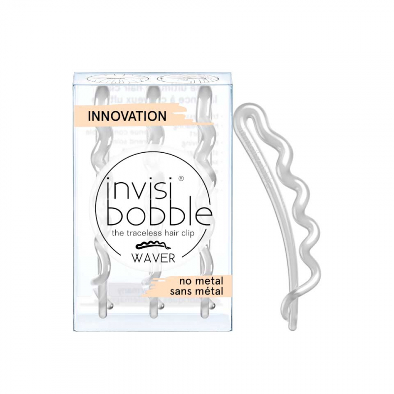 Invisibobble Waver Crystal Clear - Заколка для волос (прозрачный) 3 шт