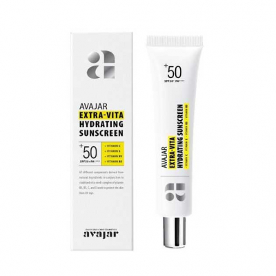 Avajar Extra-Vita Hydrating Sunscreen SPF 50+ - Увлажняющий крем с защитой от солнца 45 мл