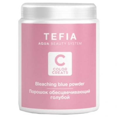 Tefia Color Creats Bleaching Blue Powder - Порошок обесцвечивающий голубой 500 г
