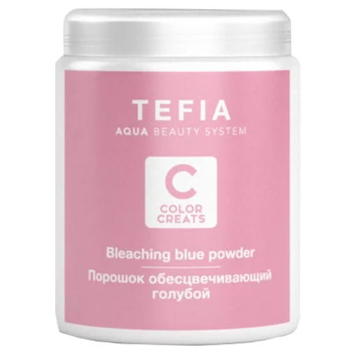 Tefia Color Creats Bleaching Blue Powder - Порошок обесцвечивающий голубой 500 г