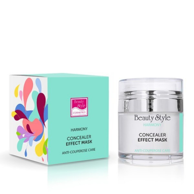 Beauty Style Harmony Concealer Effect Mask - Маска антикупероз против покраснений с эффектом консилера 50 мл