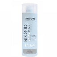 Kapous Blond Bar Nourishing Toning Balsam - Питательный оттеночный бальзам для оттенков блонд серии (стальной) 200 мл