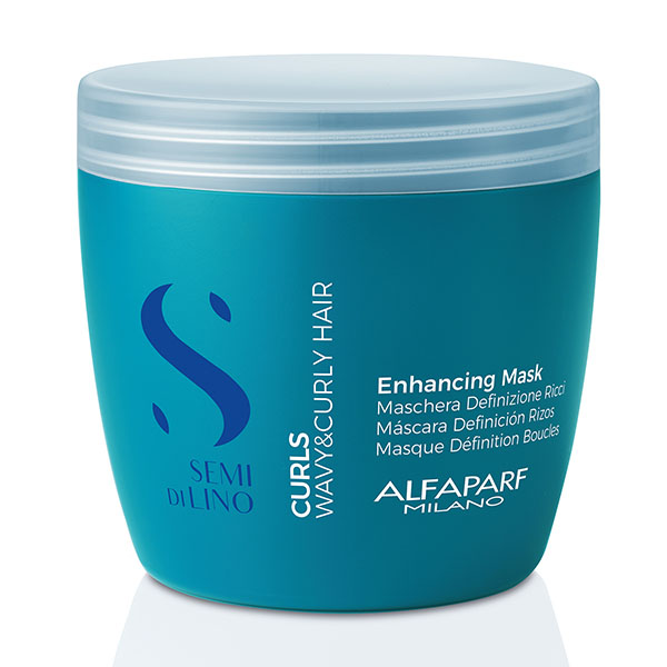 Alfaparf Semi Di Lino Curls Enhancing Mask - Маска для кудрявых и вьющихся волос 500 мл