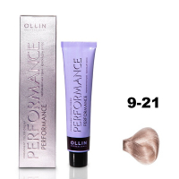 Ollin Performance Permanent Color Cream - Перманентная крем-краска для волос 9/21 блондин фиолетово-пепельный 60 мл