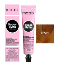 Matrix Super Sync Pre-Bonded 6WN - Краситель для волос безаммиачный темный блондин теплый натуральный 90 мл 