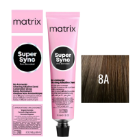 Matrix Super Sync Pre-Bonded 8A - Краситель для волос безаммиачный блондин пепельный светлый 90 мл