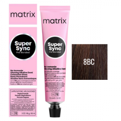 Matrix Super Sync Pre-Bonded 8BC - Краситель для волос безаммиачный светлый блондин коричнево - медный 90мл