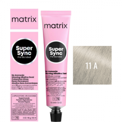 Matrix Super Sync Pre-Bonded 11A - Краситель для волос безаммиачный ультра светлый блондин пепельный 90 мл