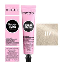 Matrix Super Sync Pre-Bonded 11V - Краситель для волос безаммиачный ультра светлый блондин перламутровый 90 мл