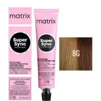 Matrix Super Sync Pre-Bonded 8G - Краситель для волос безаммиачный светлый блондин золотистый 90 мл