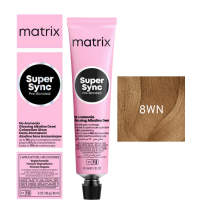 Matrix Super Sync Pre-Bonded 8WN - Краситель для волос безаммиачный светлый блондин теплый натуральный 90 мл 