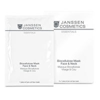 Janssen Cosmetics Biocellulose Mask Face and Neck - Универсальная интенсивно увлажняющая лифтинг-маска для лица и шеи с голубикой 1 шт